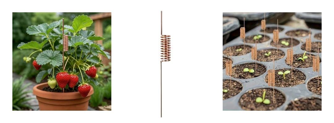 Antena Espiral de Cobre para Eletrocultura